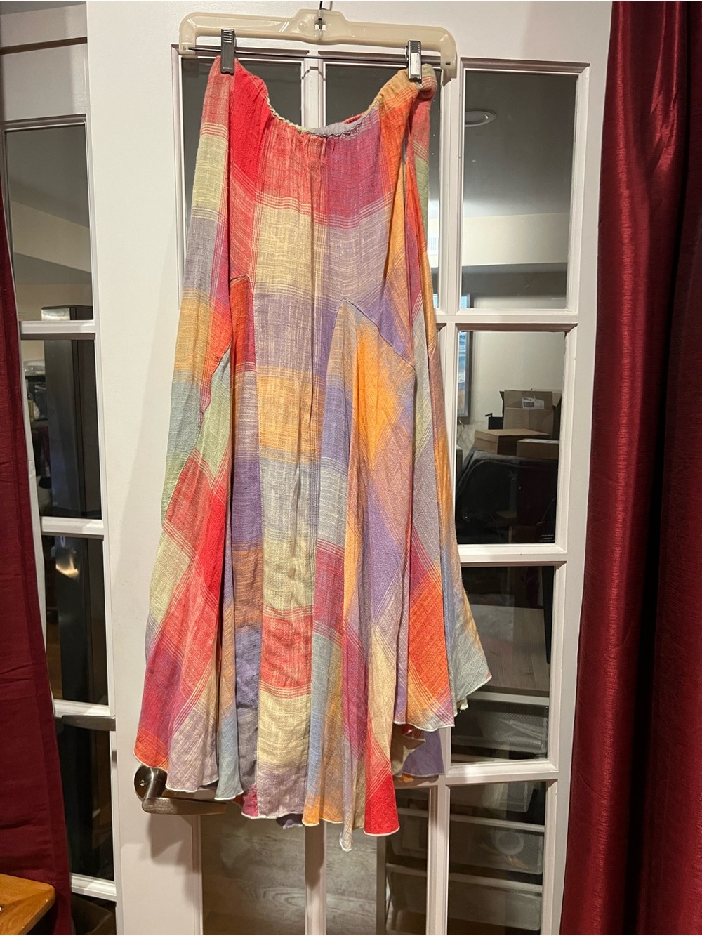 Free People Multicolor Patchwork Flow Maxi Dress